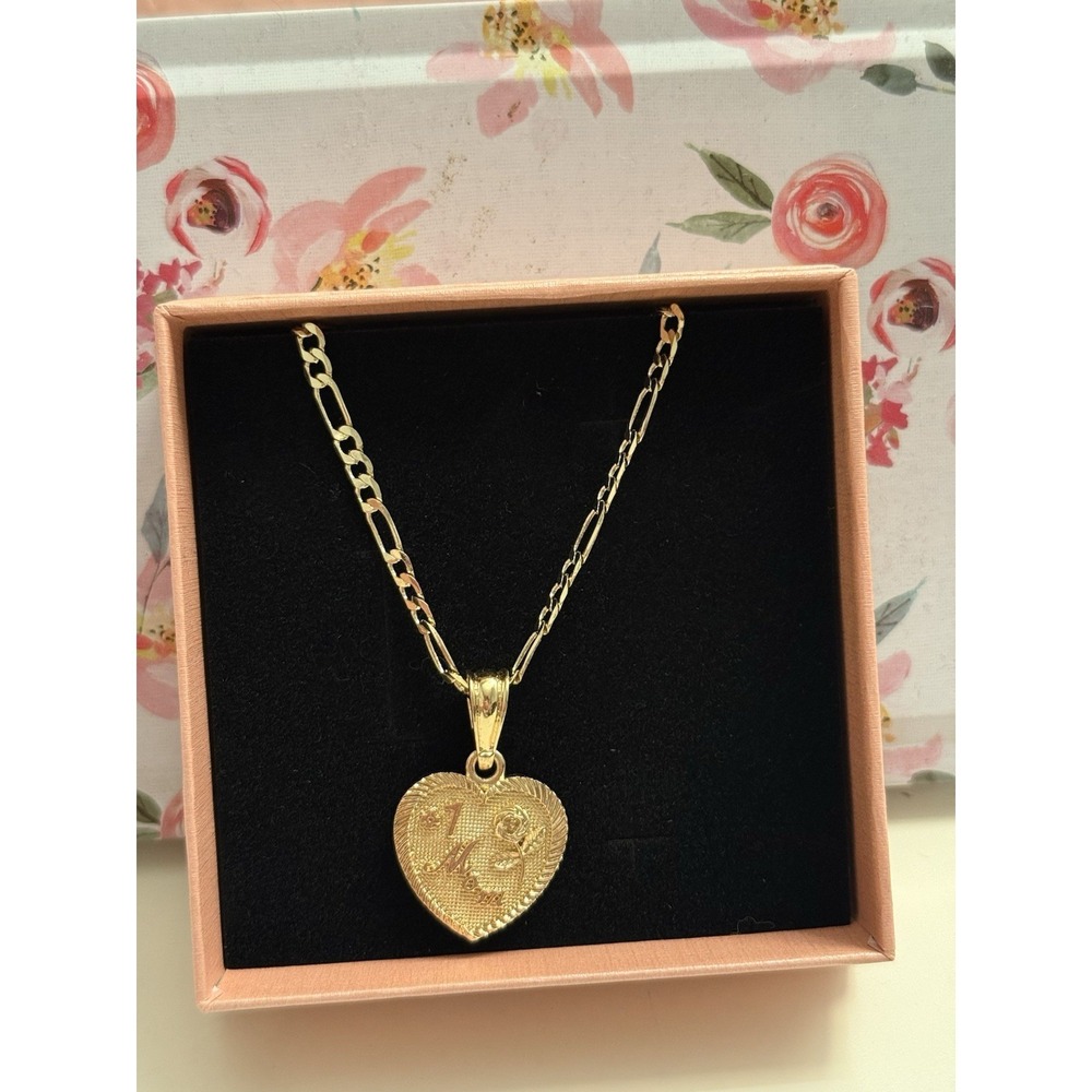 Gold Plated Mom Necklace